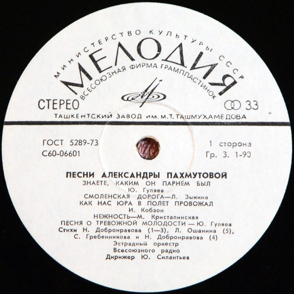 Песни Александры Пахмутовой