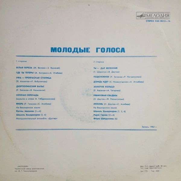 МОЛОДЫЕ ГОЛОСА (на башкирском яз.)
