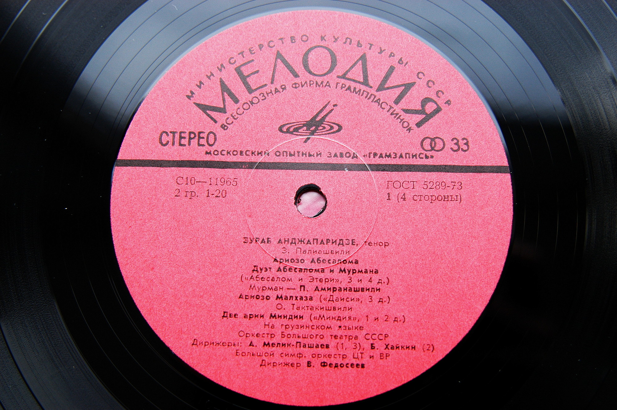 Зураб АНДЖАПАРИДЗЕ (тенор). Арии и сцены из опер