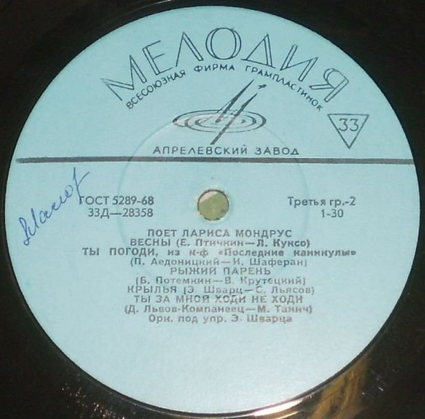 Поёт Лариса Мондрус