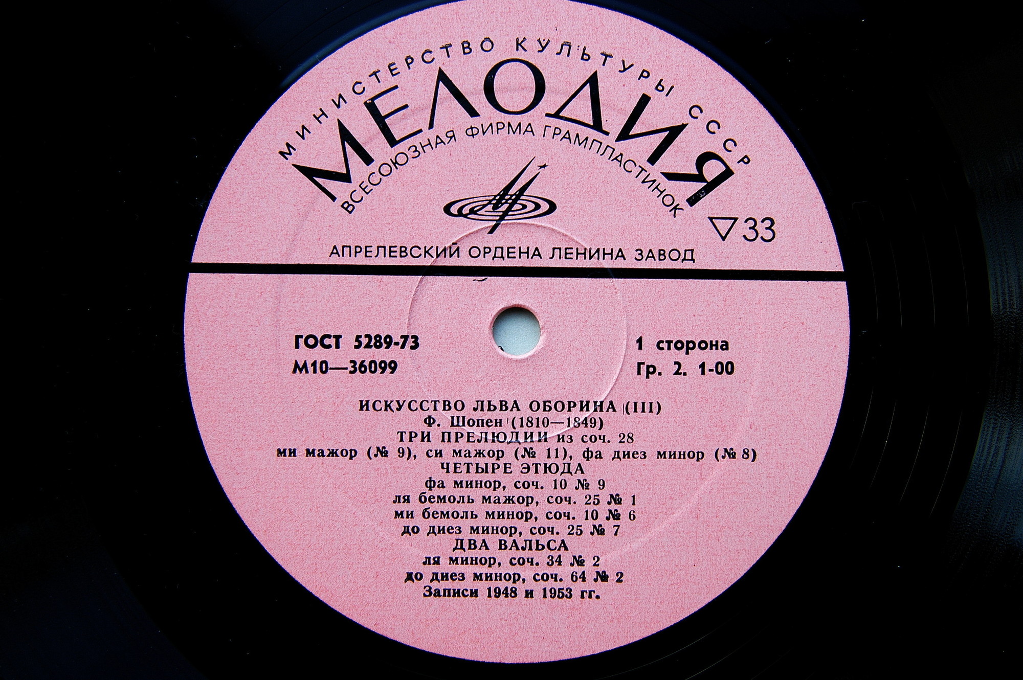 ИСКУССТВО ЛЬВА ОБОРИНА