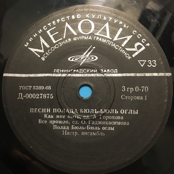 Песни Полада Бюль-Бюль оглы