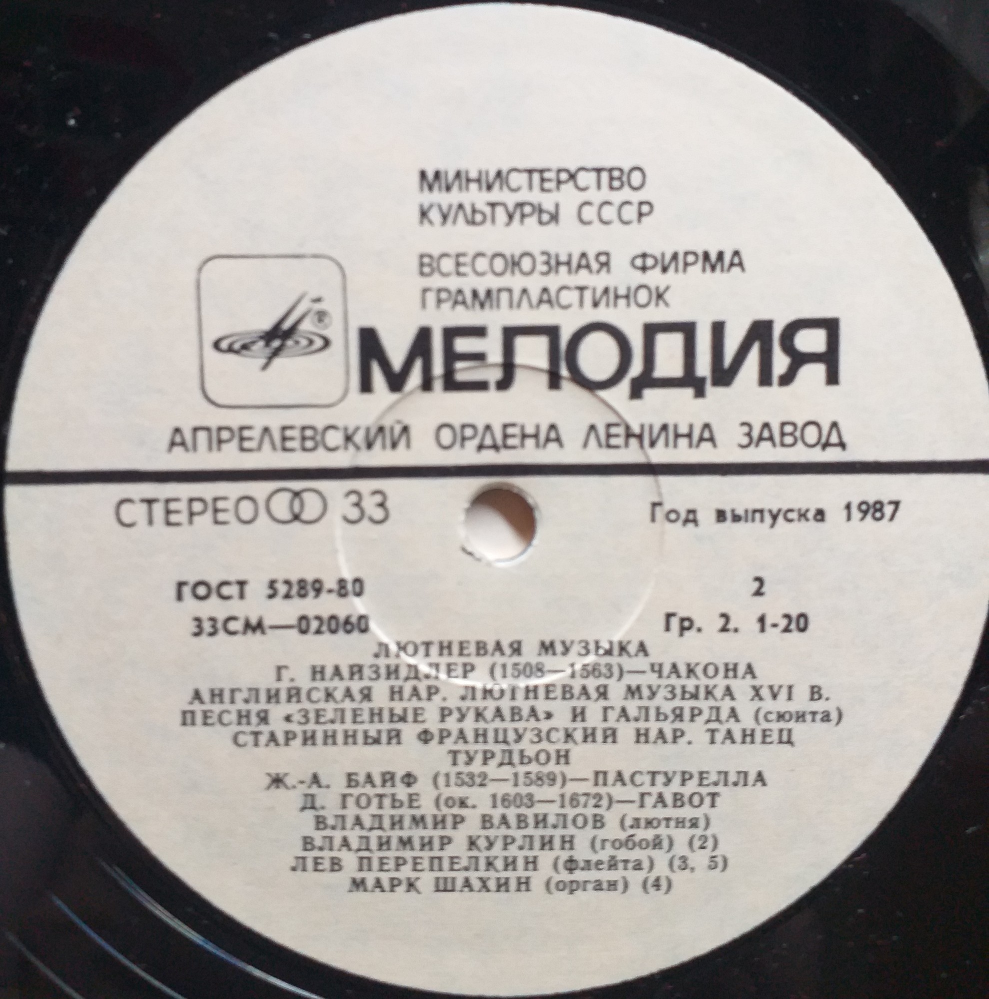 Лютневая музыка XVI-XVII веков