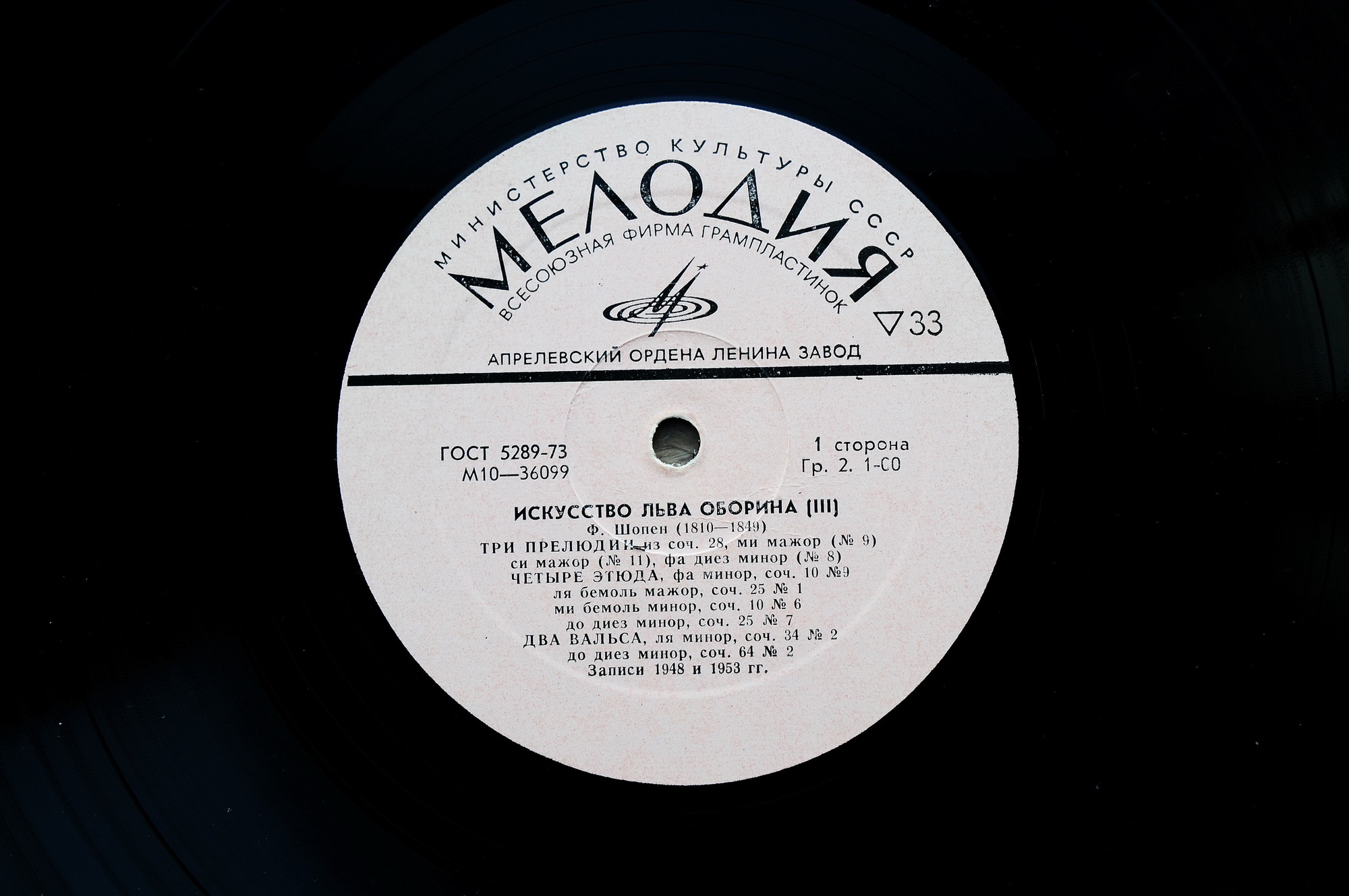 ИСКУССТВО ЛЬВА ОБОРИНА