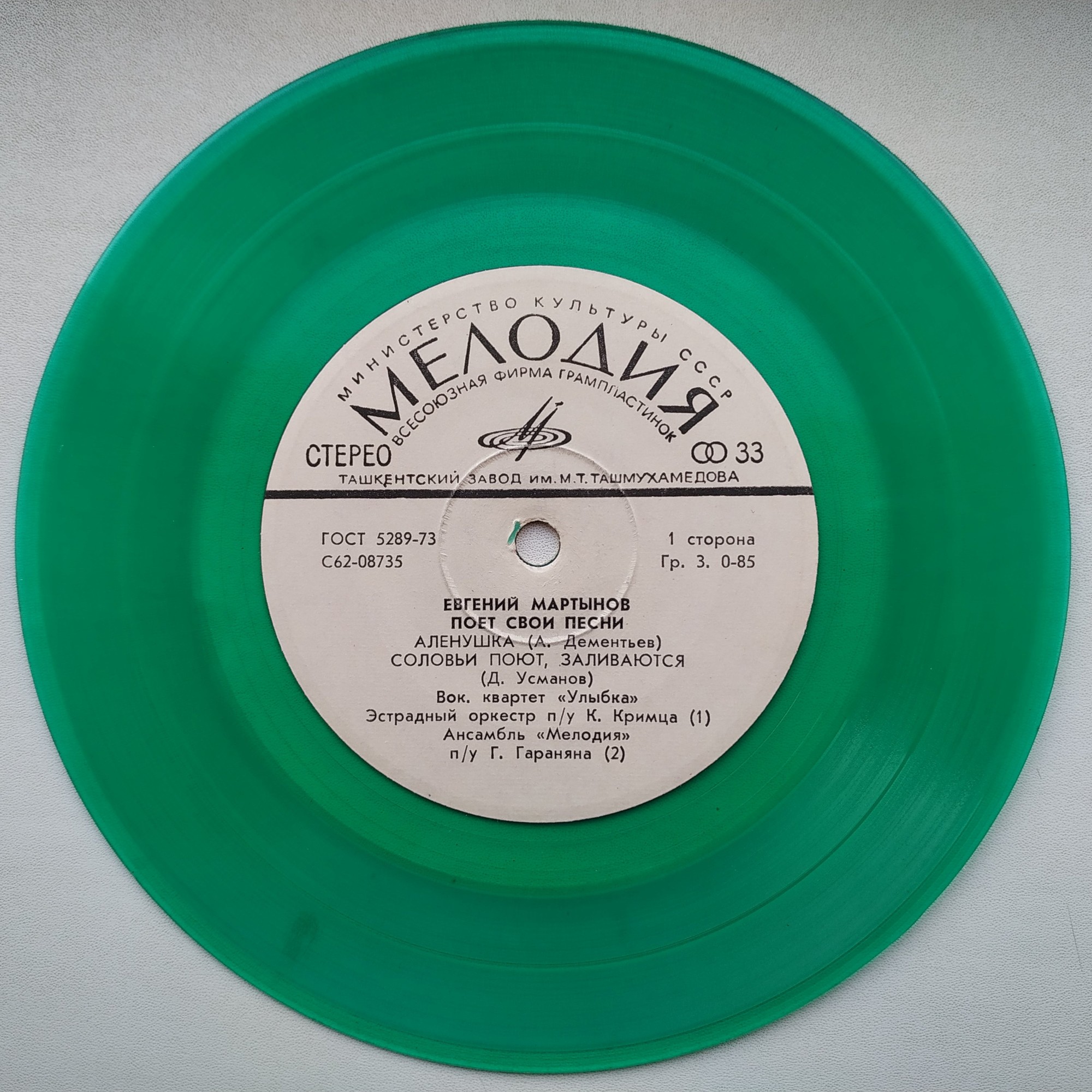 Евгений Мартынов поёт свои песни