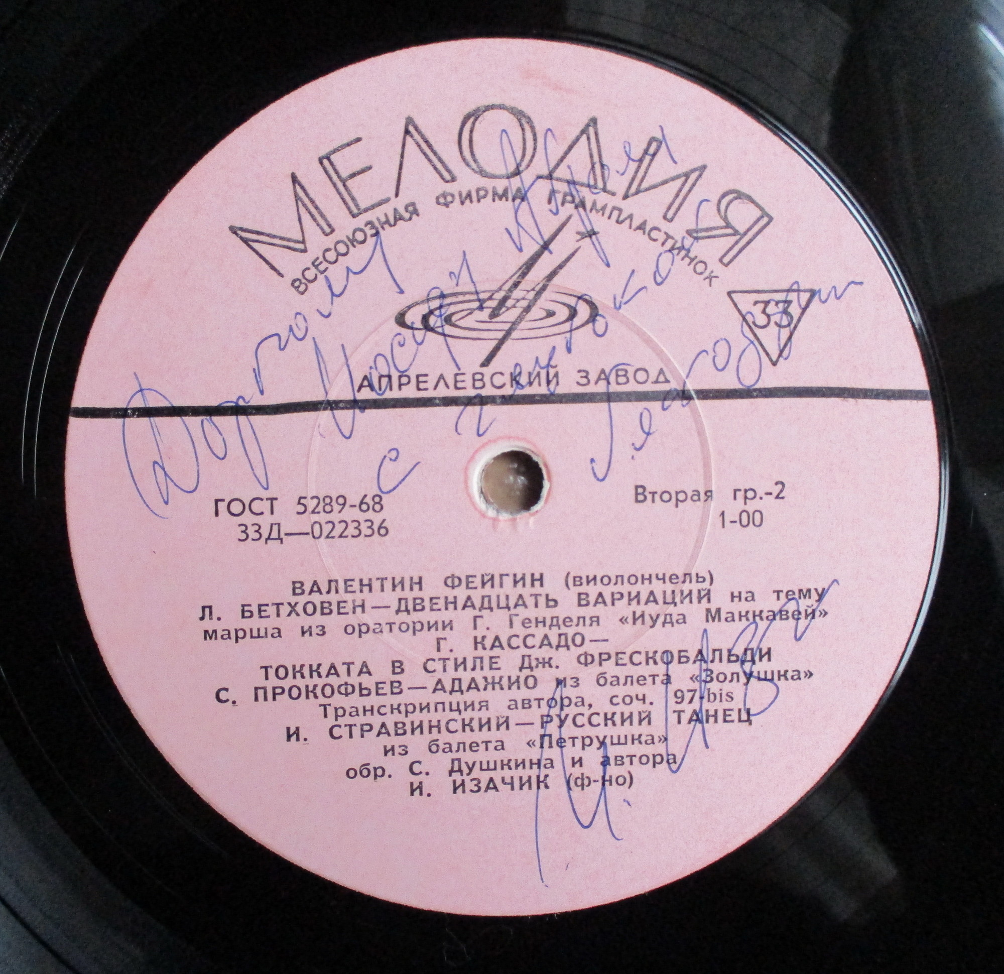 Валентин ФЕЙГИН (виолончель)