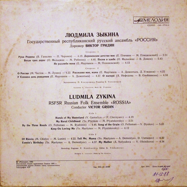 Людмила ЗЫКИНА