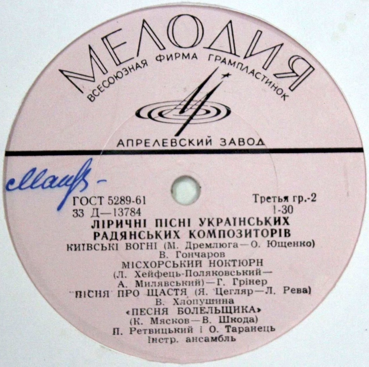 УКРАИНСКАЯ ЭСТРАДА. Ліричні пісні Українських радянських композиторів
