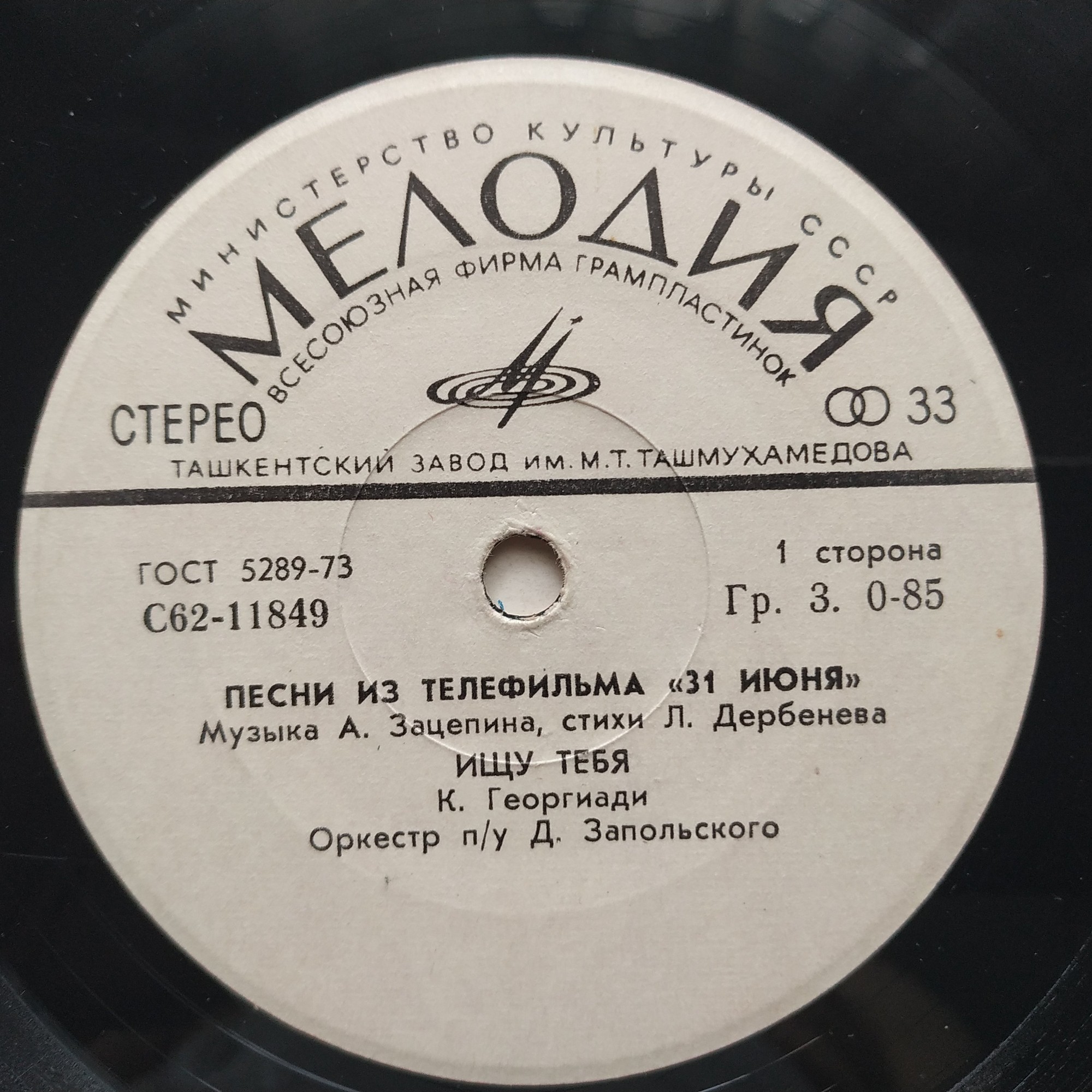 Песни из телефильма «31 июня»
