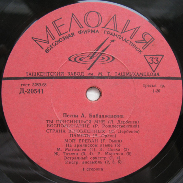 Песни Арно Бабаджаняна