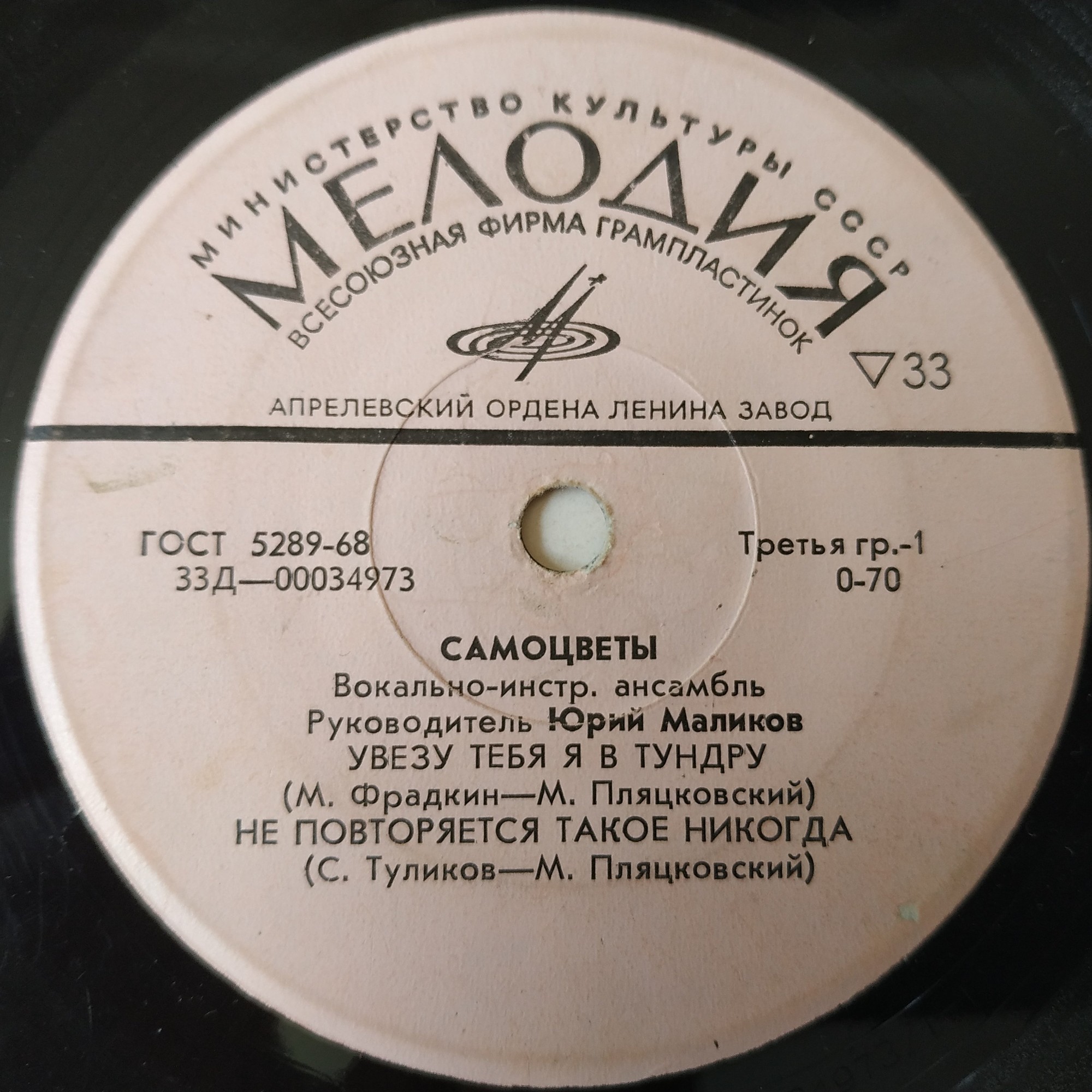 ВИА "САМОЦВЕТЫ". Руководитель Юрий Маликов