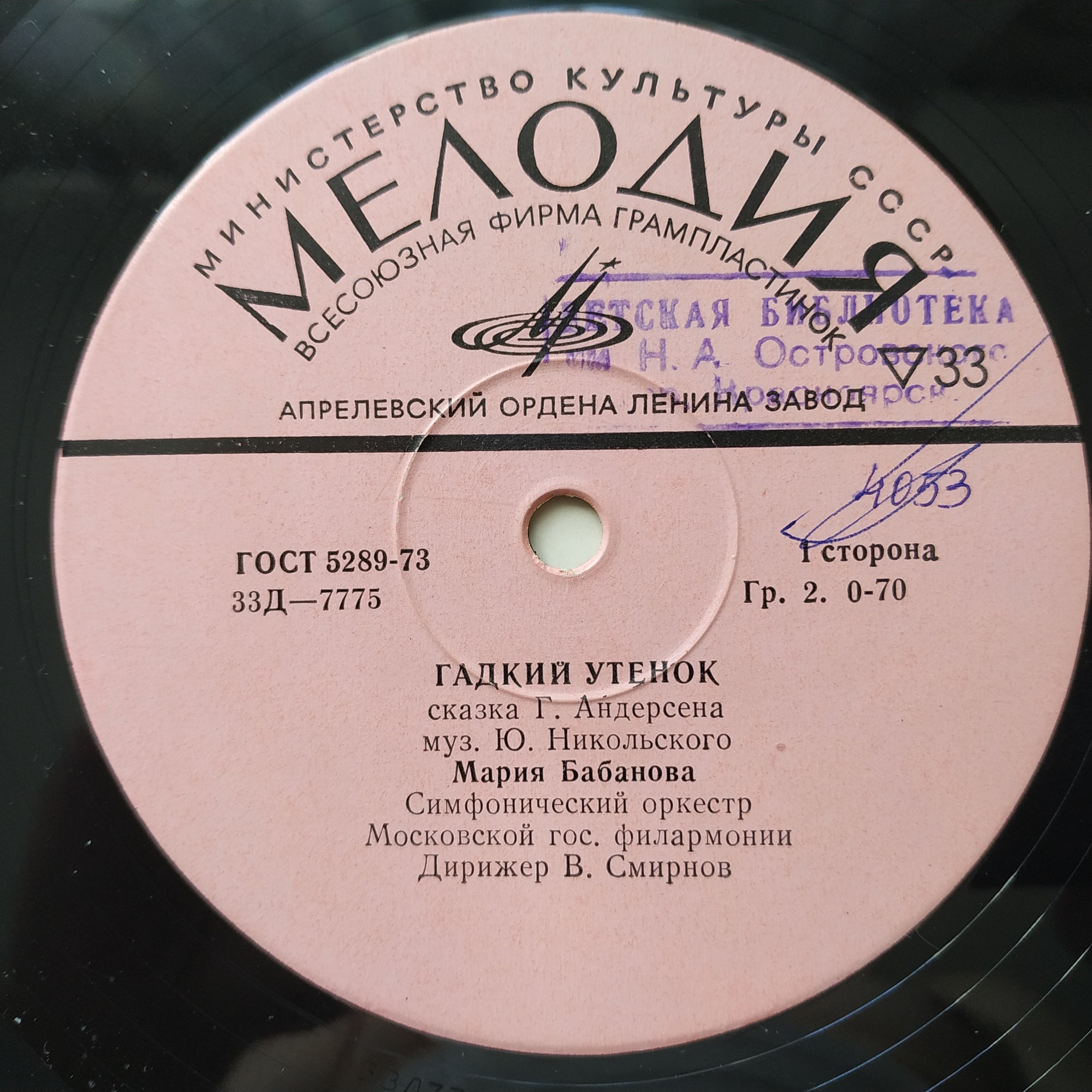 Г. Х. Андерсен. Гадкий утёнок
