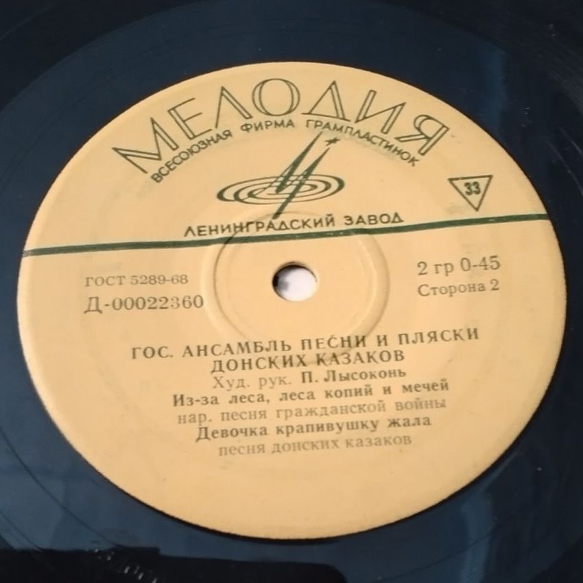 ГОС. АНСАМБЛЬ ПЕСНИ И ПЛЯСКИ ДОНСКИХ КАЗАКОВ, худ. рук. П. Лысоконь