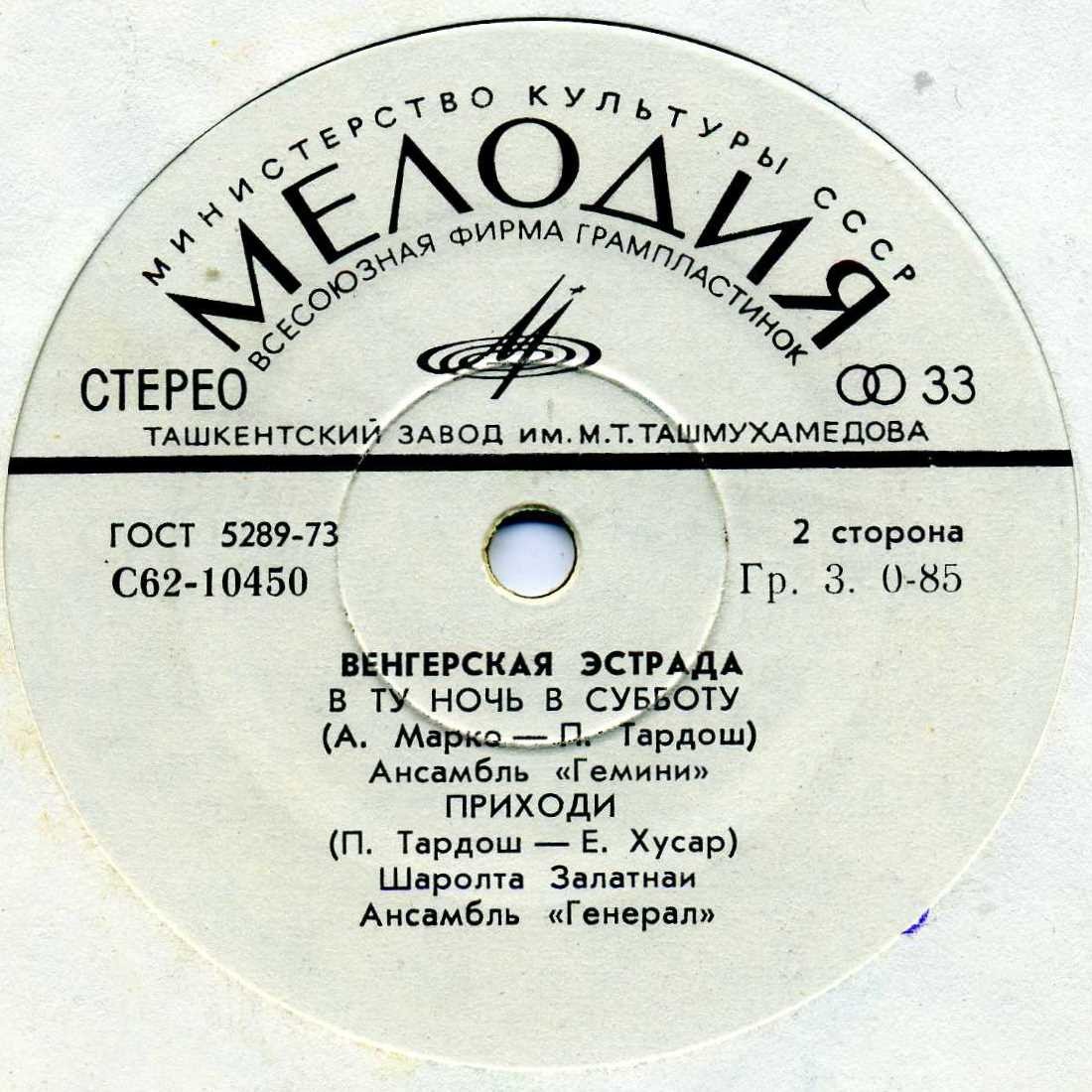 Венгерская эстрада