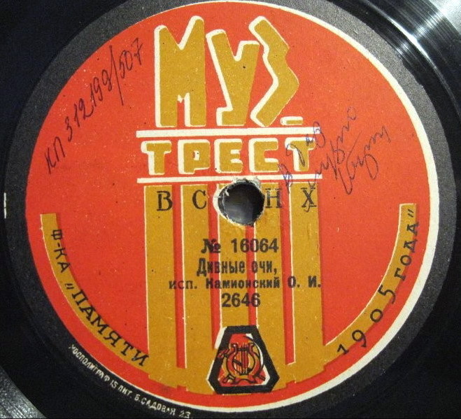 О.И. Камионский - Вернись, муз. Денца // Дивные очи