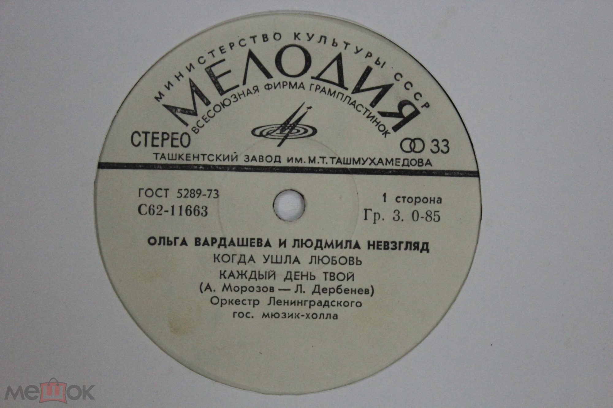 ВАРДАШЕВА Ольга и НЕВЗГЛЯД Людмила. Песни А. Морозова на сл. Л. Дербенева: