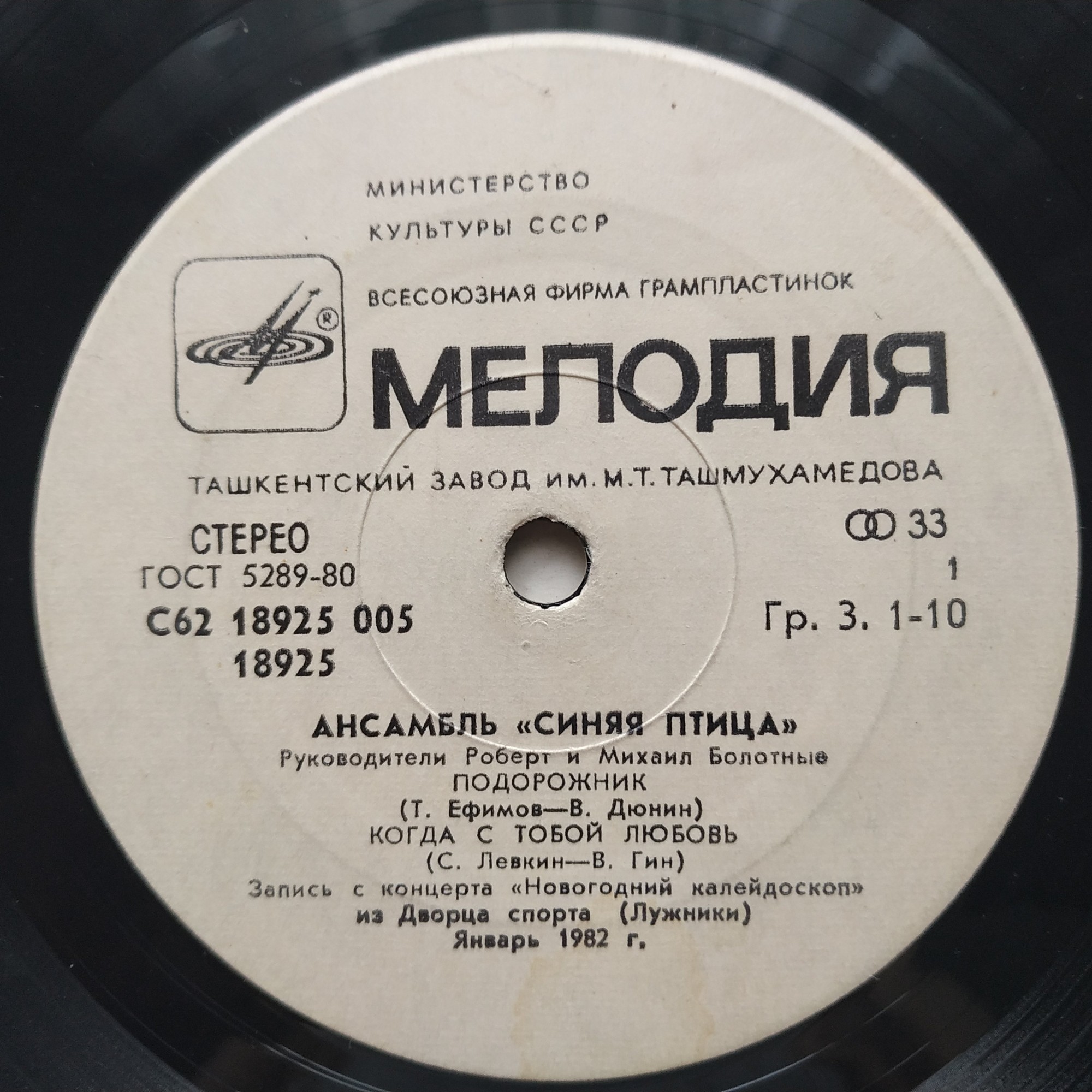 АНСАМБЛЬ «СИНЯЯ ПТИЦА», рук. Роберт и Михаил Болотные.