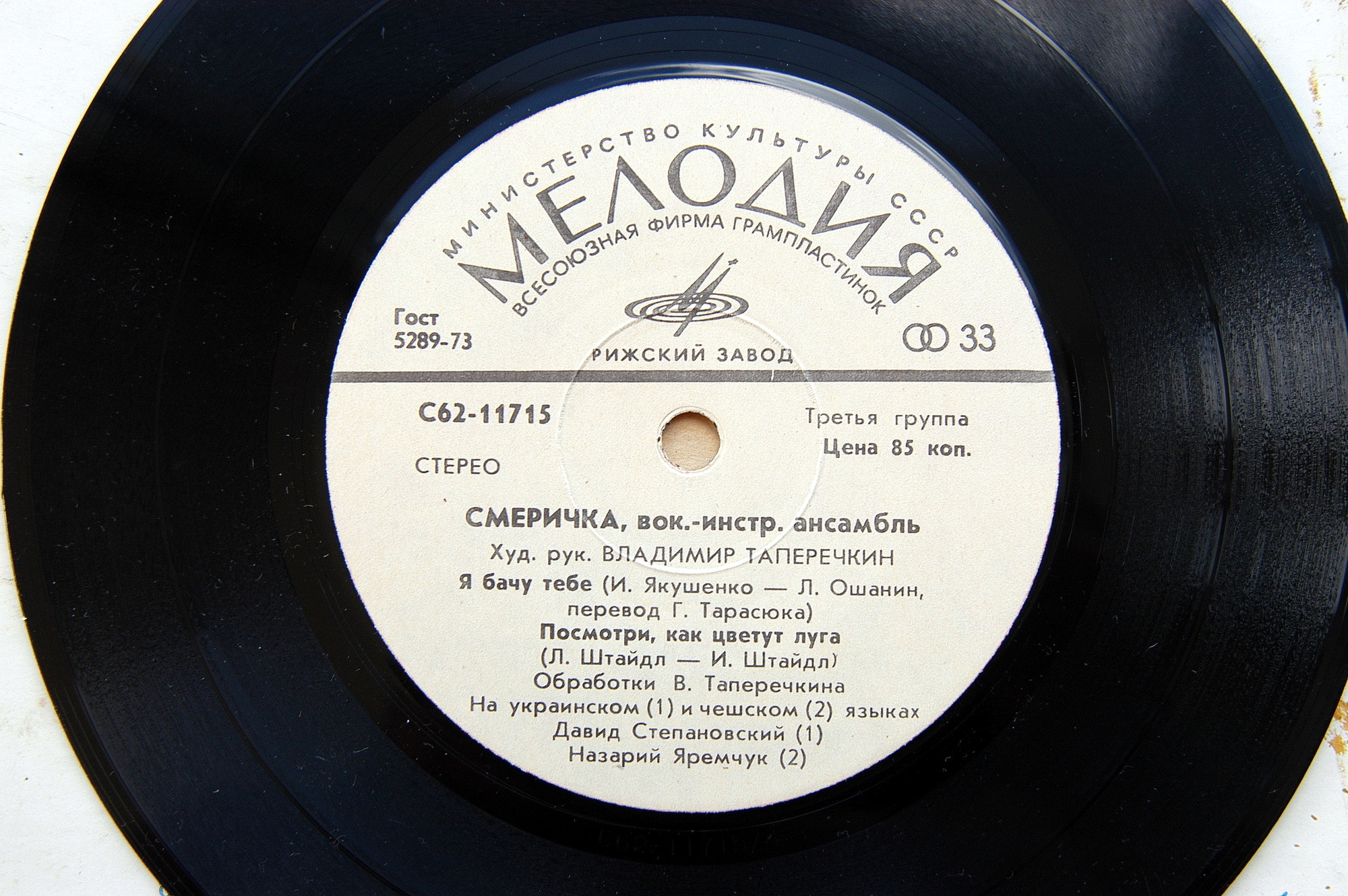 ВИА «СМЕРИЧКА», худ. рук. Владимир Таперичкин.