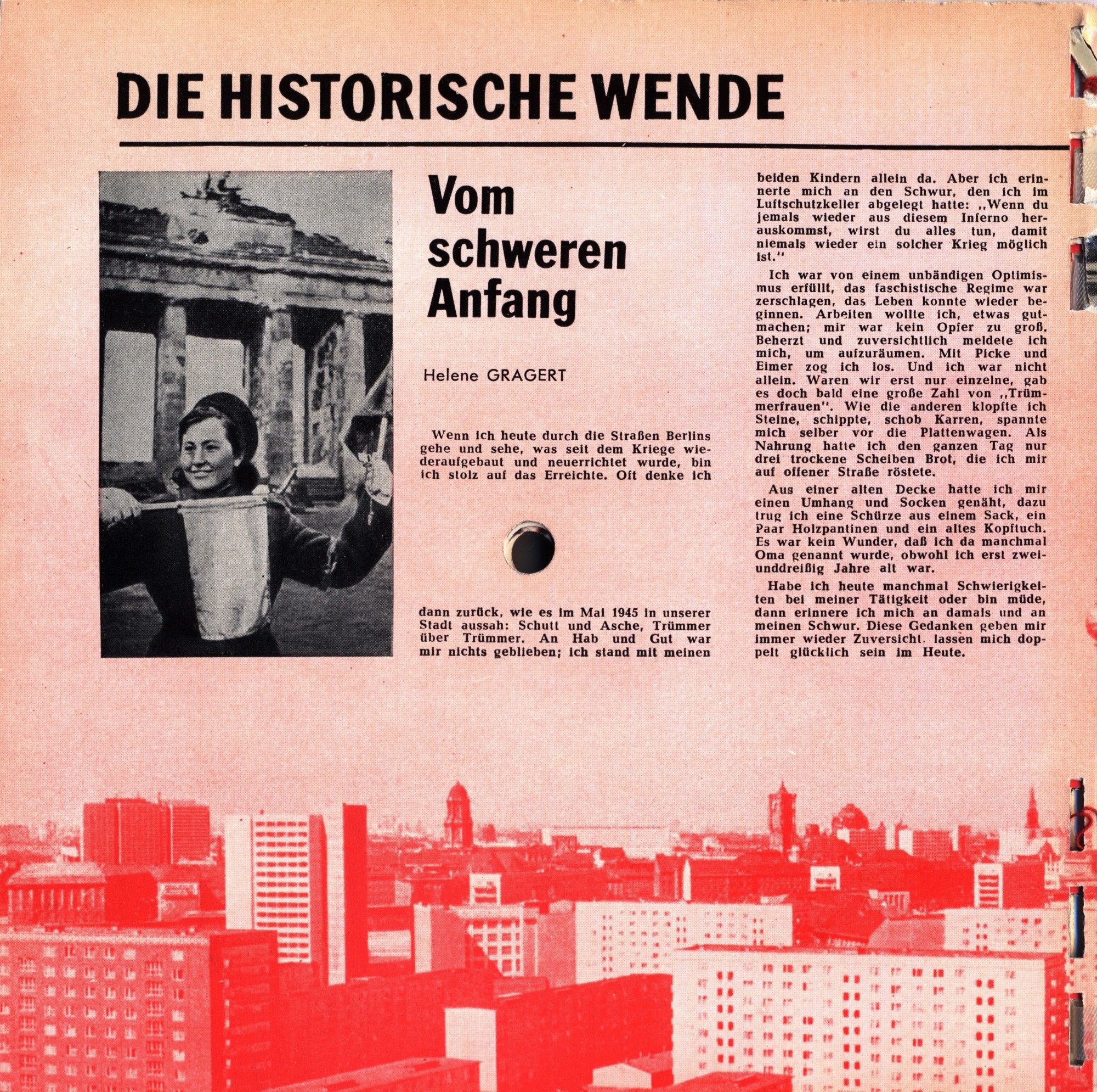 Sonderausgabe zum 20. Jahrestag der Deutschen Demokratischen Republik (спецвыпуск "Кругозора" на немецком языке, издание для ГДР к 20-летию республики)
