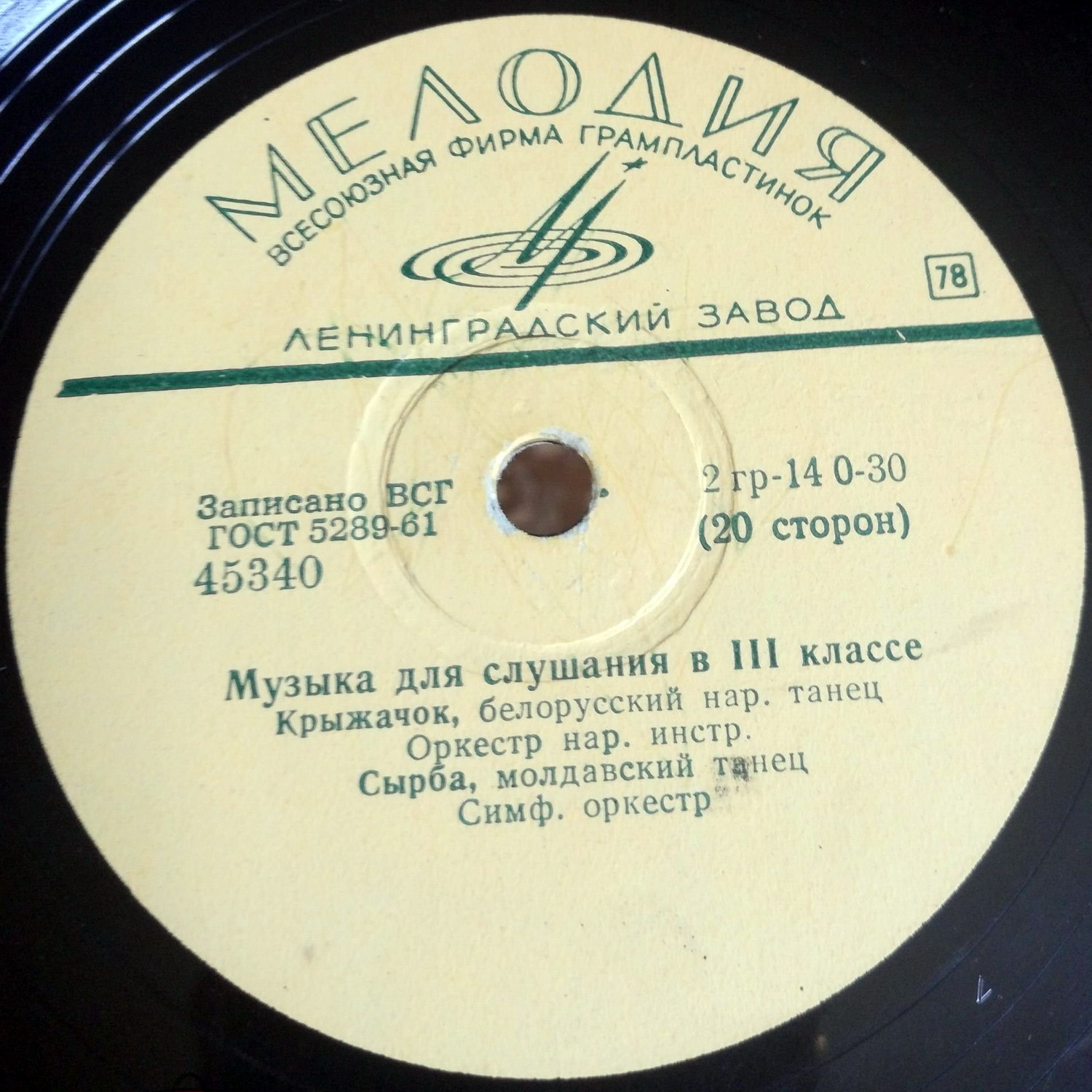 Музыка для слушания в III классе