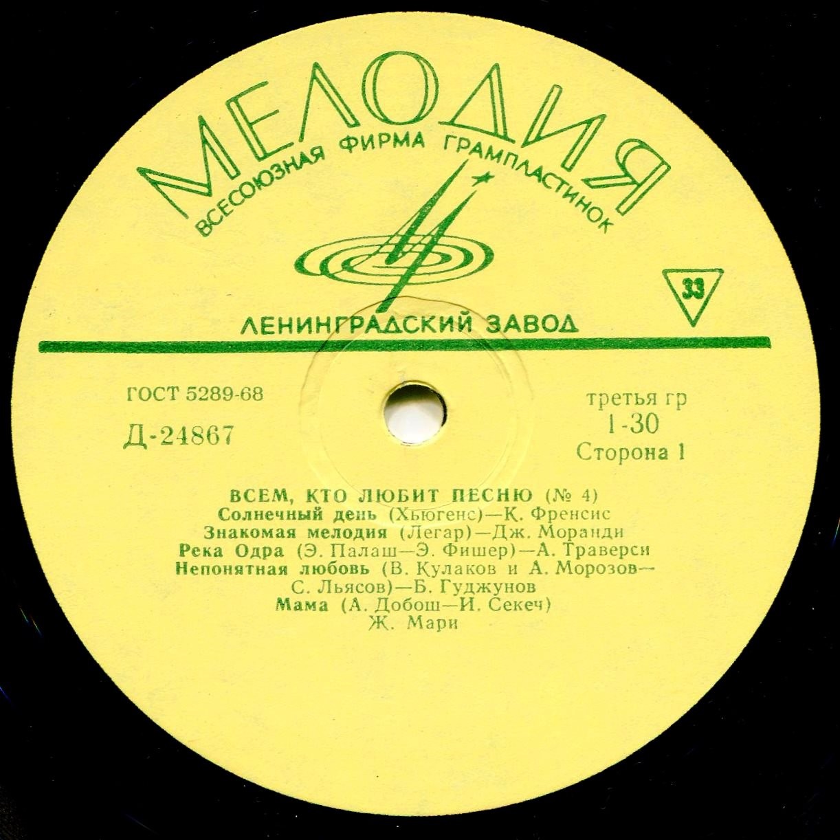 Всем, кто любит песню (№ 4)