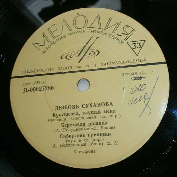 СУХАНОВА Любовь