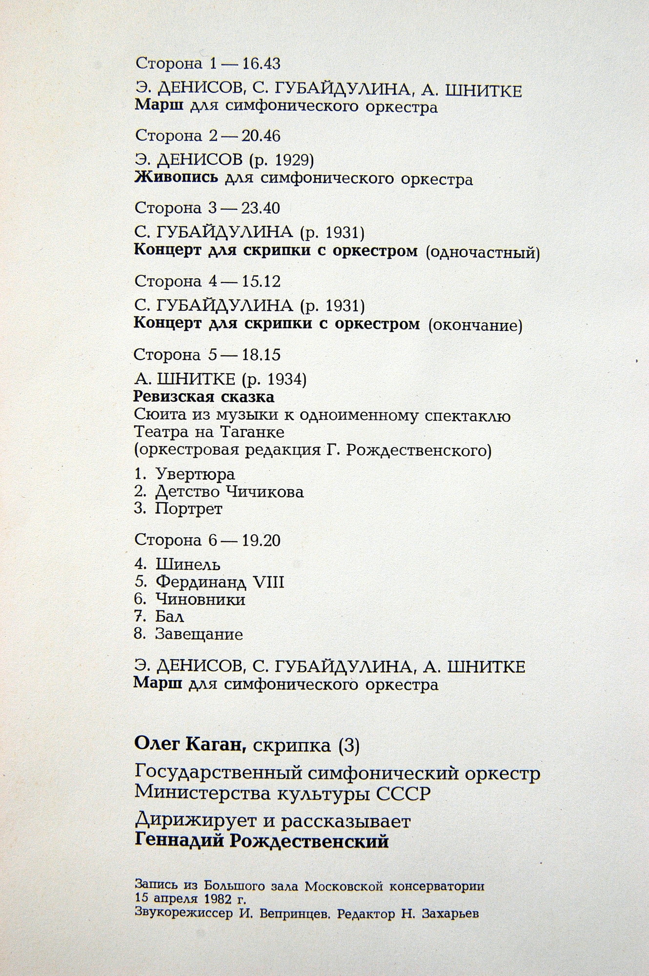 СИМФОНИЧЕСКАЯ МУЗЫКА СОВЕТСКИХ КОМПОЗИТОРОВ