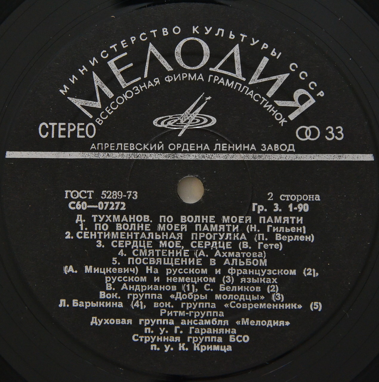 Давид Тухманов. По волне моей памяти