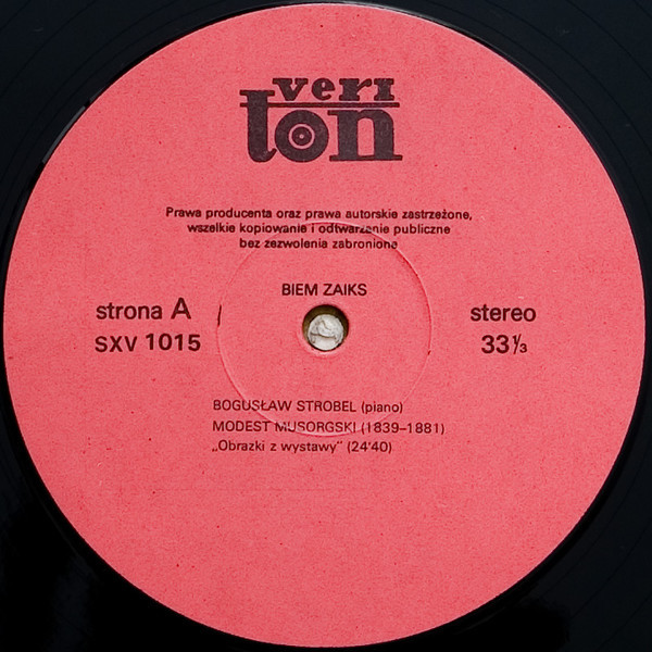 Bogusław Strobel: Musorgski, Chopin [по заказу польской фирмы VERITON]