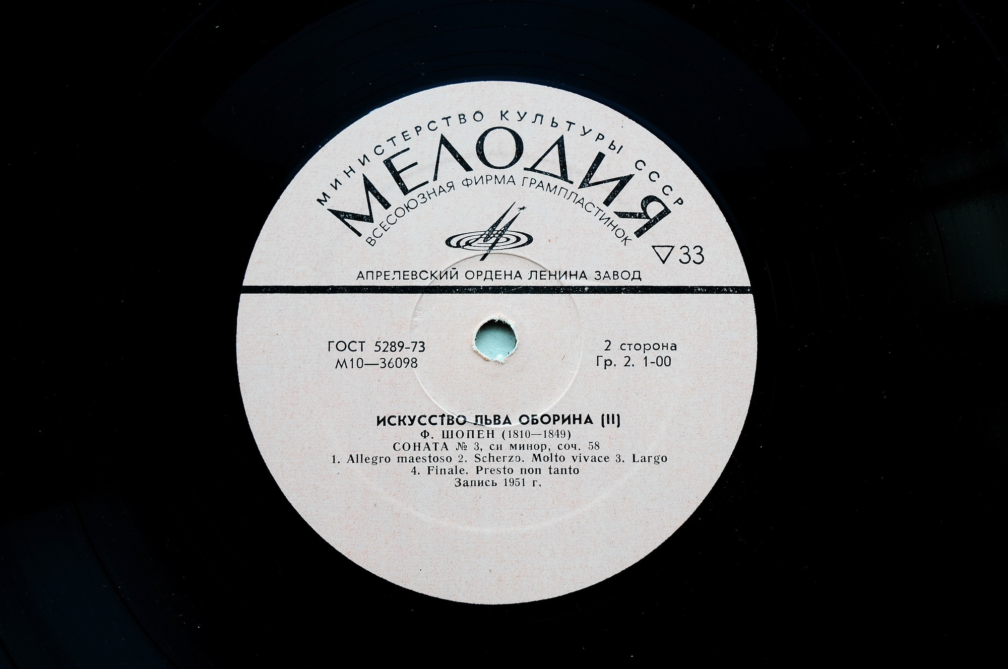 ИСКУССТВО ЛЬВА ОБОРИНА