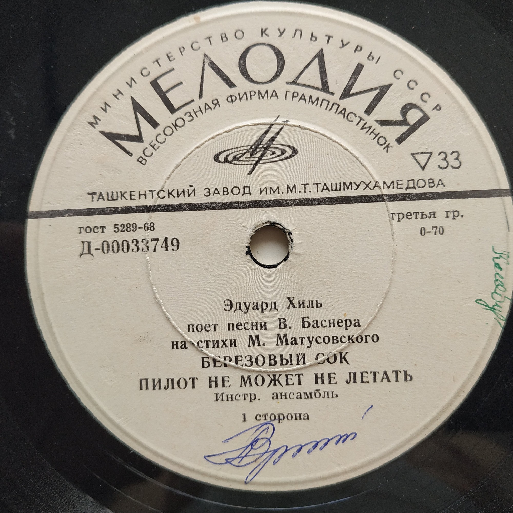 Эдуард Хиль поёт песни В. Баснера на стихи М. Матусовского