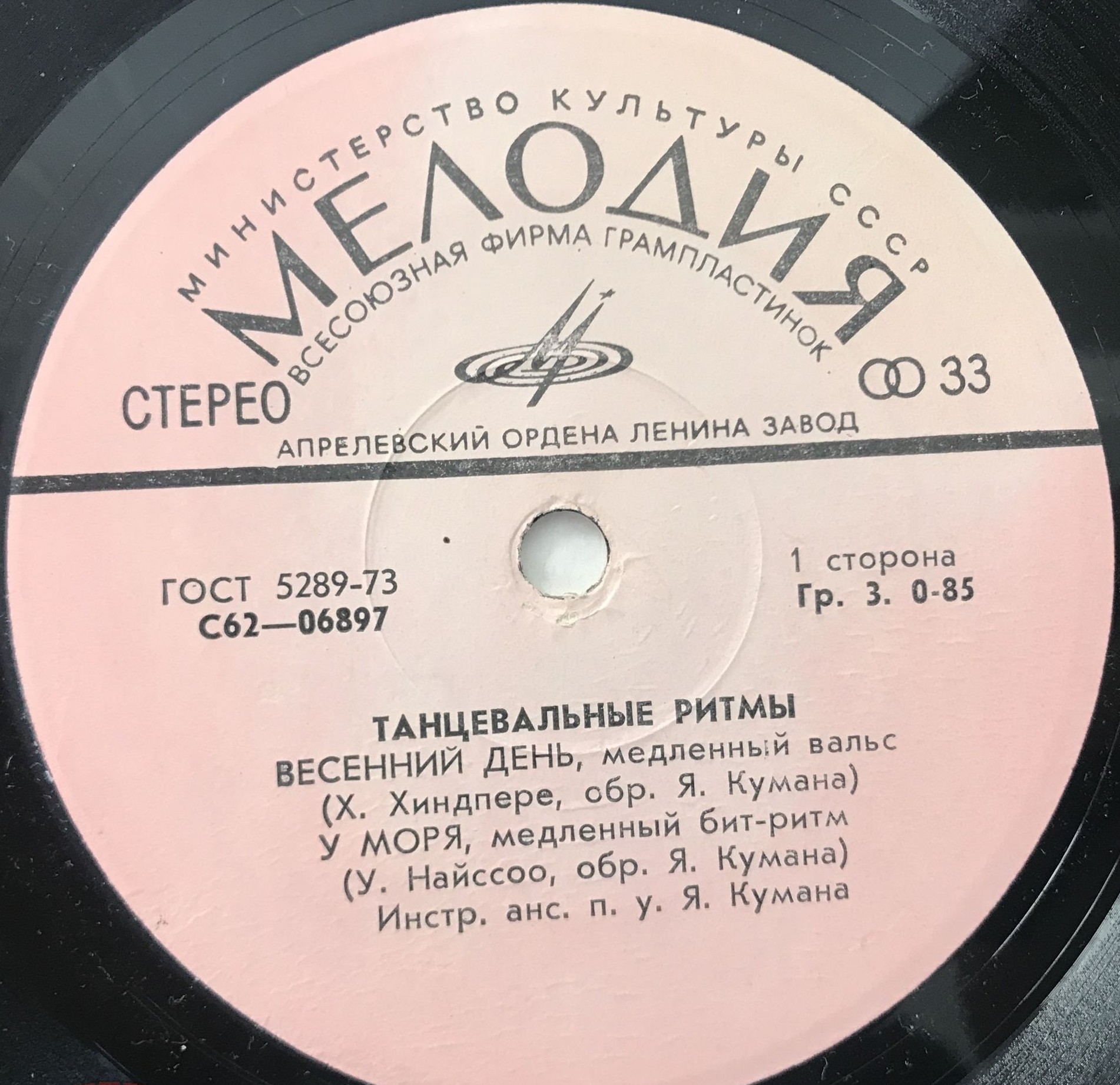 TANTSURÜTME II (ТАНЦЕВАЛЬНЫЕ РИТМЫ II)