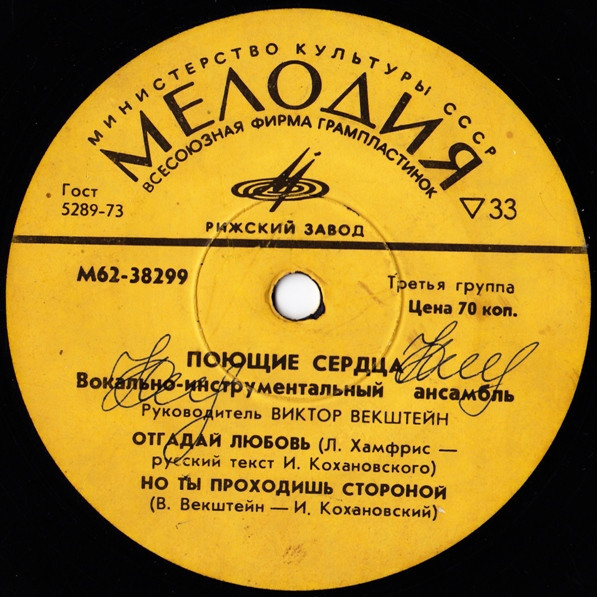Поющие сердца. Вокально-инструментальный ансамбль