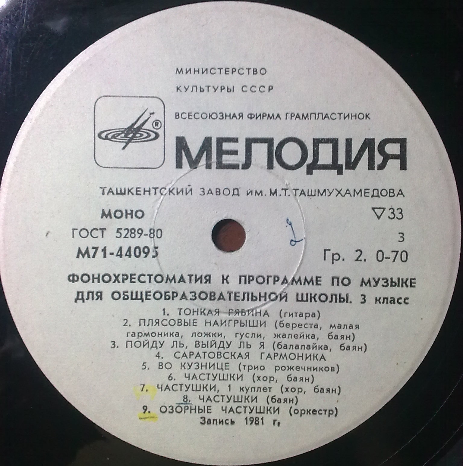 ФОНОХРЕСТОМАТИЯ К ПРОГРАММЕ ПО МУЗЫКЕ ДЛЯ ОБЩЕОБРАЗОВАТЕЛЬНОЙ ШКОЛЫ. 3 класс