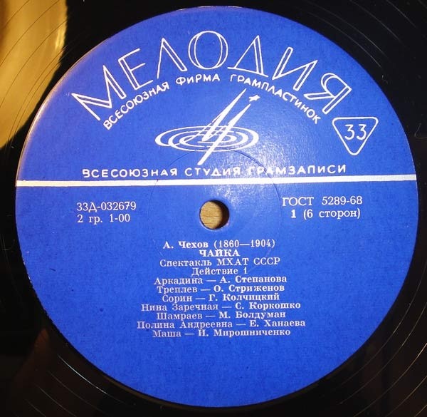 А. ЧЕХОВ (1860— 1904): "Чайка". Спектакль МХАТ СССР