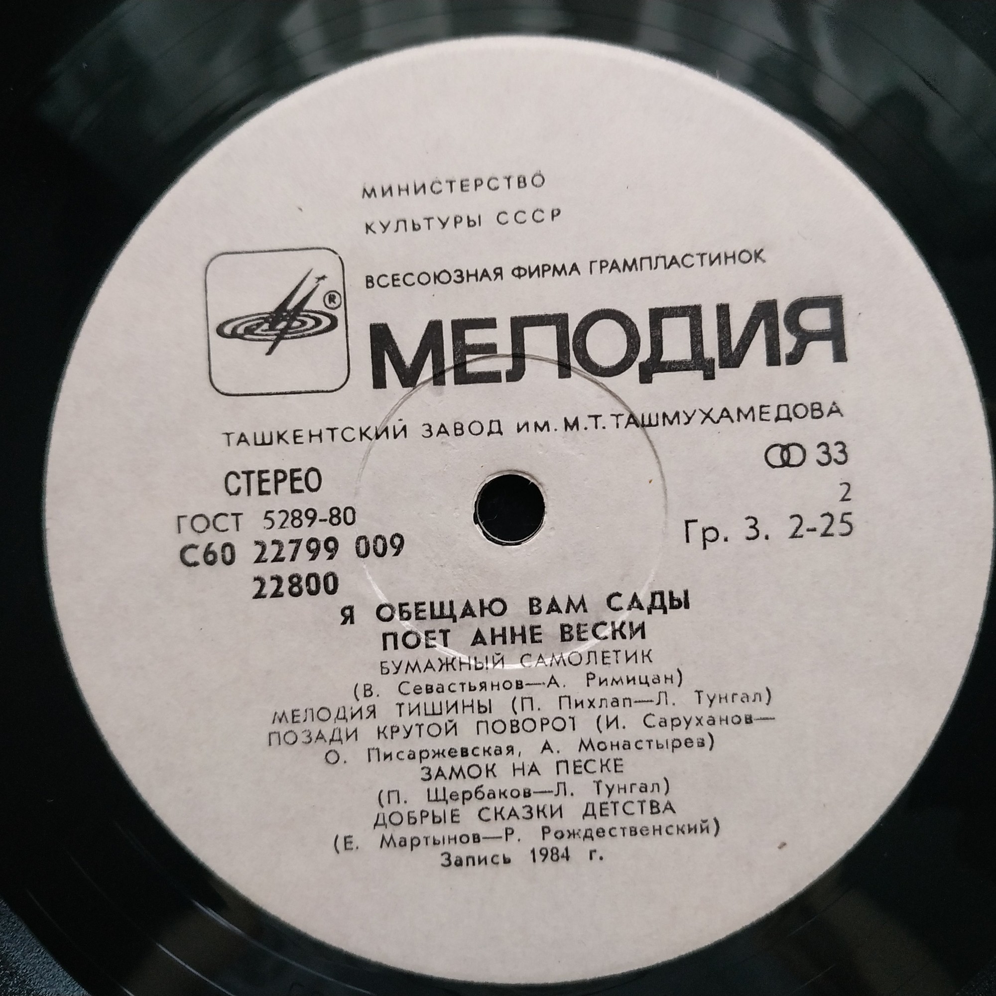 Анне Вески - Я обещаю вам сады