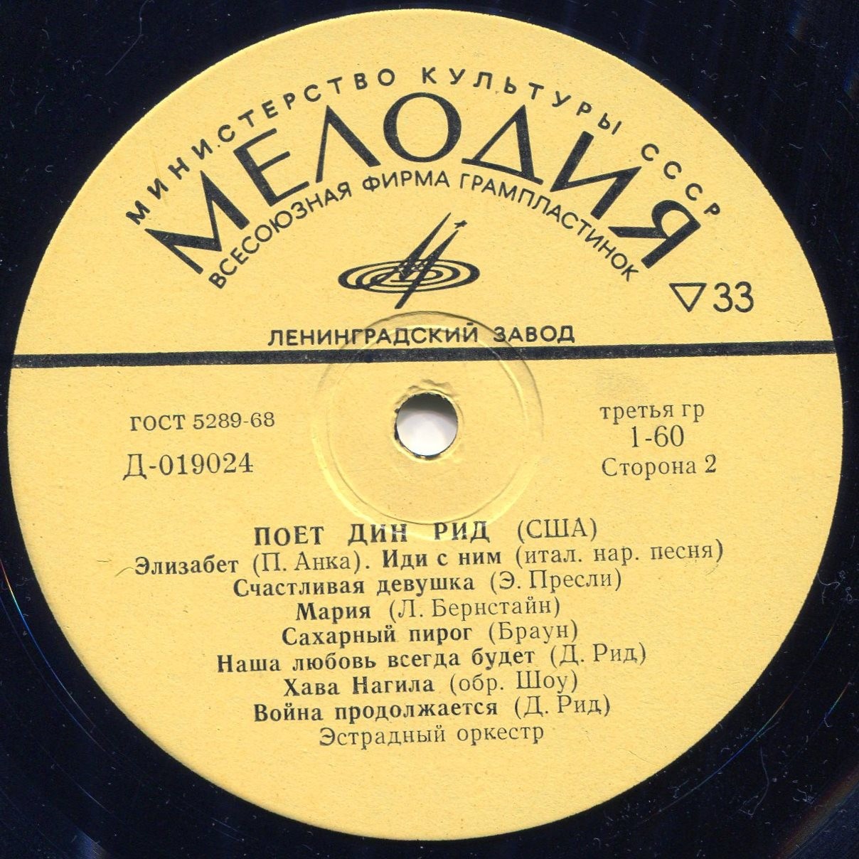 Поёт Дин Рид