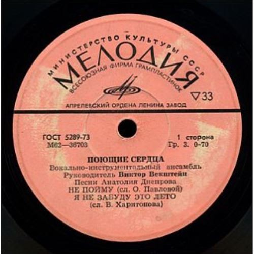 ВИА "ПОЮЩИЕ СЕРДЦА". Песни Анатолия Днепрова