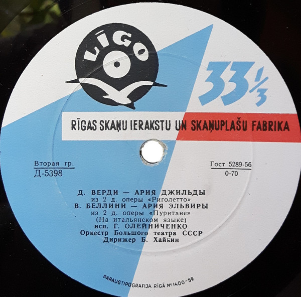 Г. Олейниченко. Арии из опер