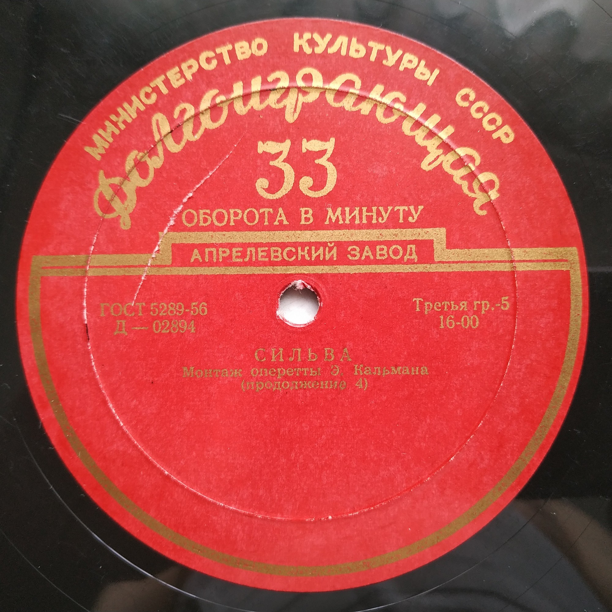 И. Кальман: Сильва, монтаж оперетты