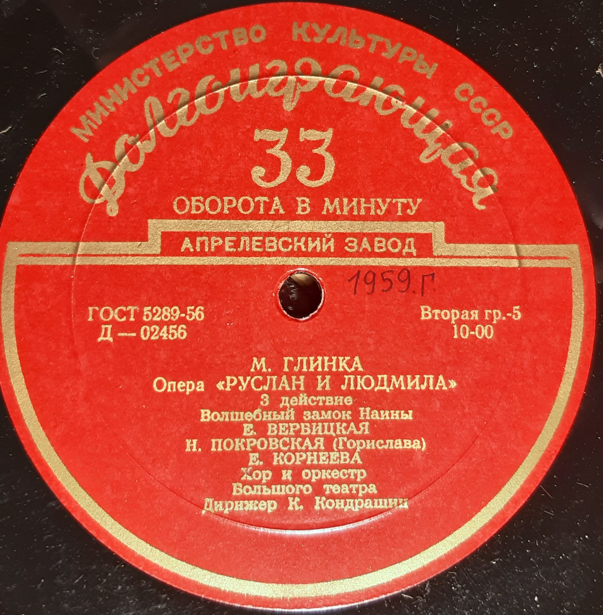 М. ГЛИНКА (1804–1857): «Руслан и Людмила», опера в 5 актах (К. Кондрашин)