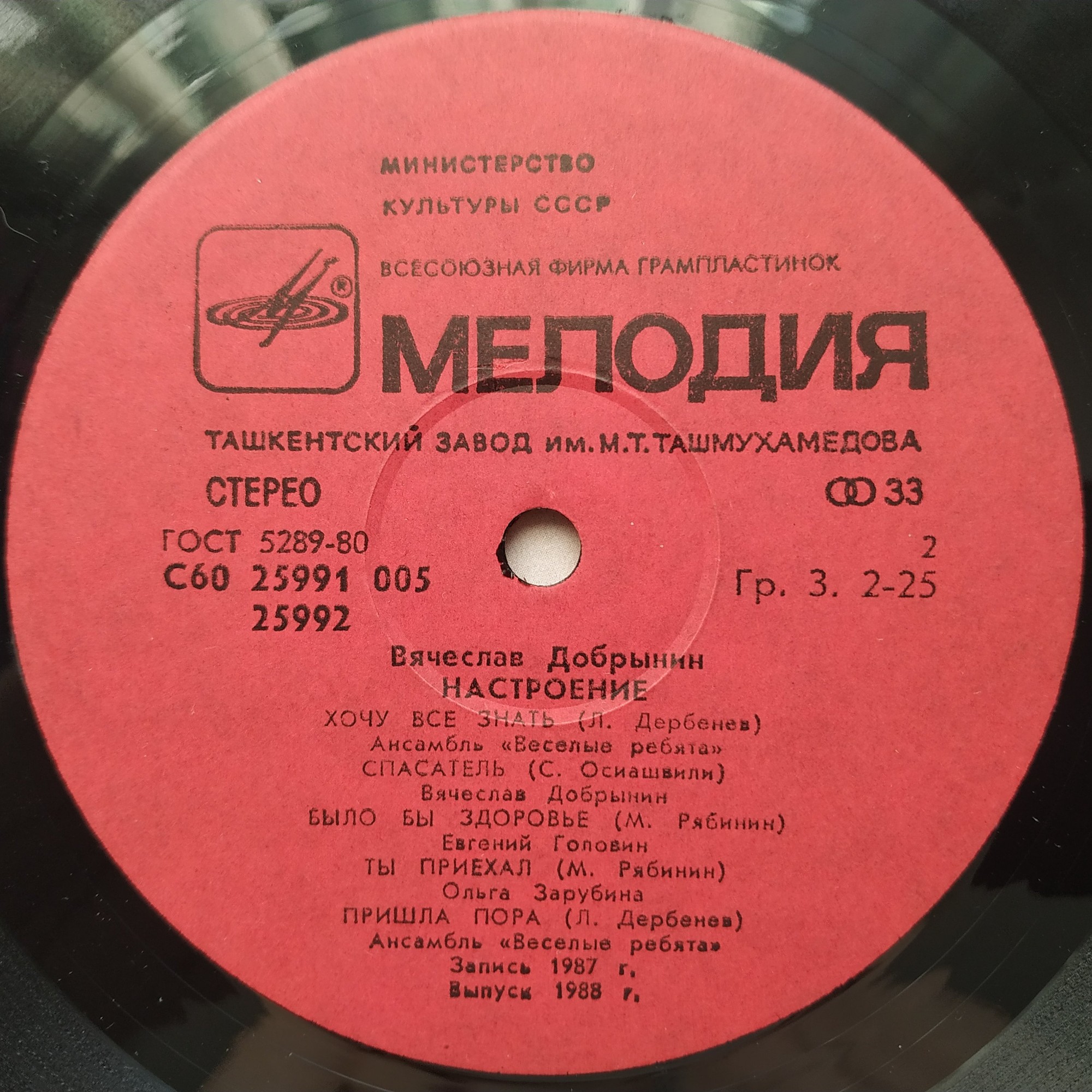 Вячеслав Добрынин - Настроение