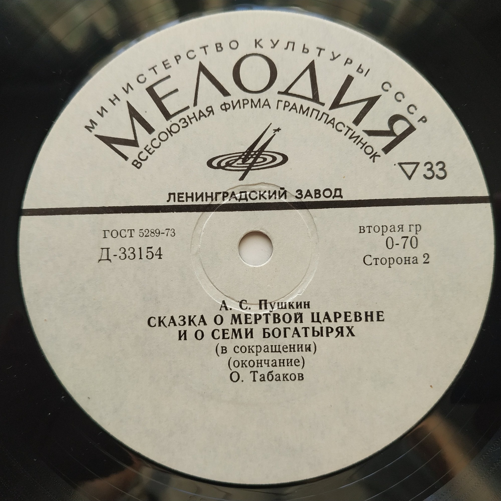 А. С. Пушкин. Сказка о мёртвой царевне и о семи богатырях