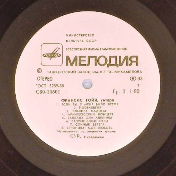 Франсис ГОЙЯ, гитара