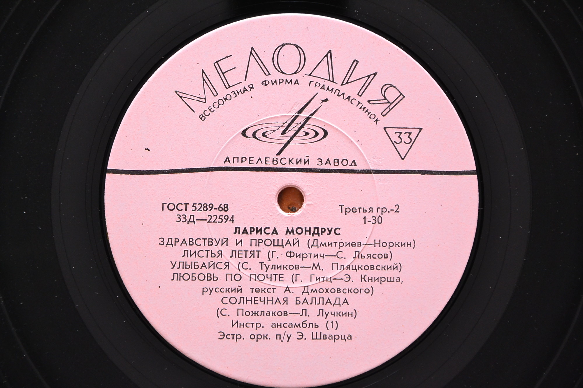 Поёт Лариса Мондрус