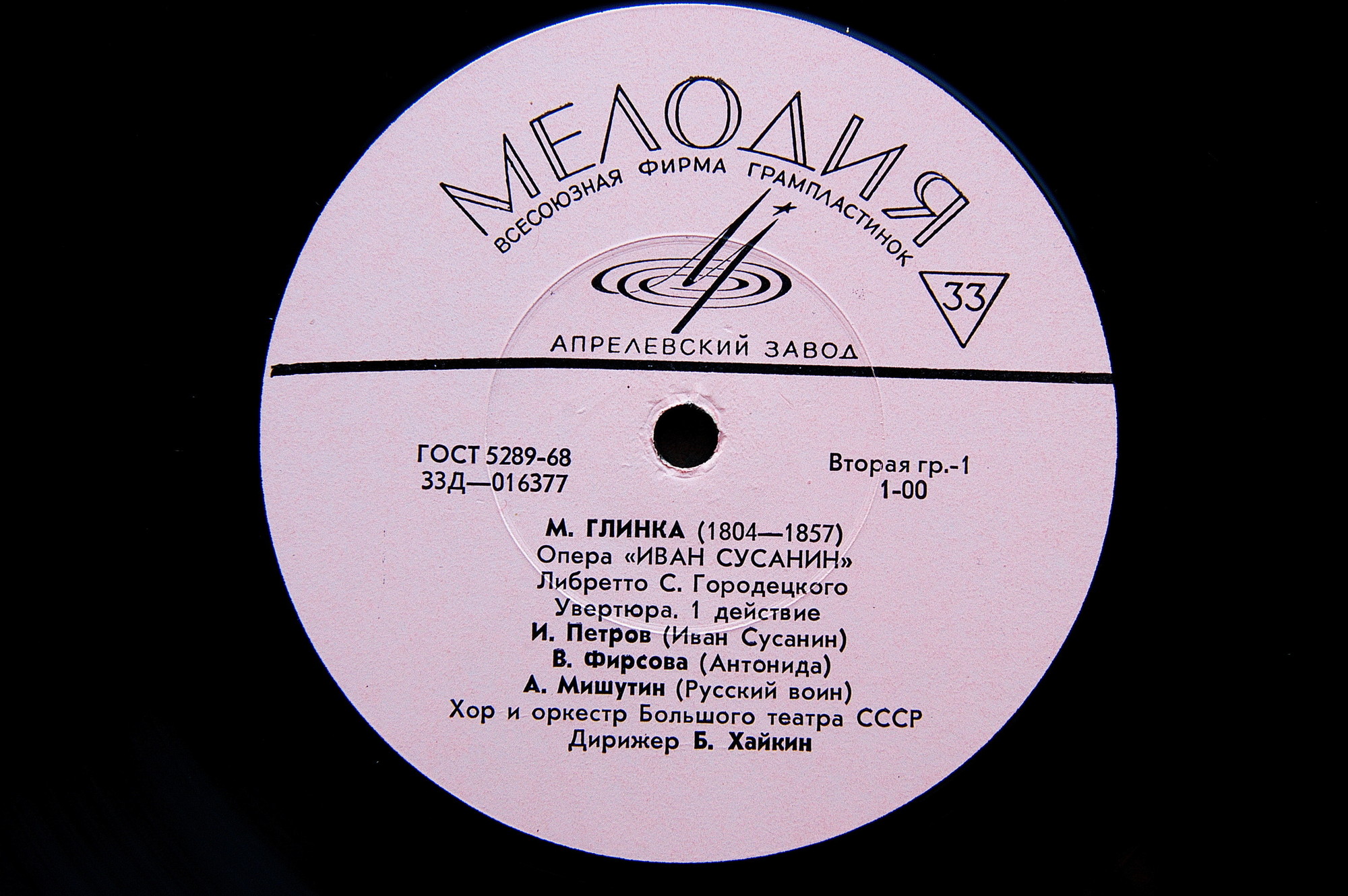 М. ГЛИНКА (1804–1857) «Иван Сусанин», опера в 4 д. с эпилогом — Б. Хайкин