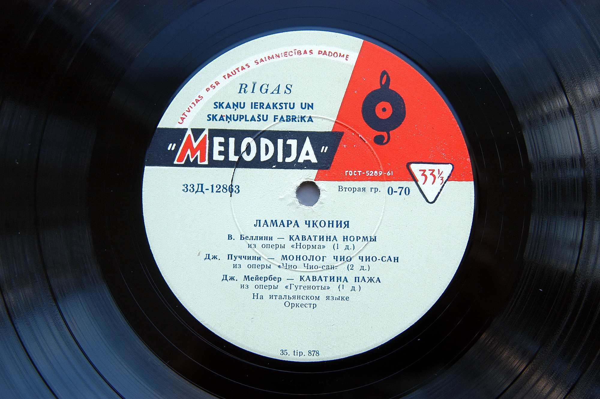 Л. Чкония (сопрано), В. Тимохин (тенор) - Арии из опер