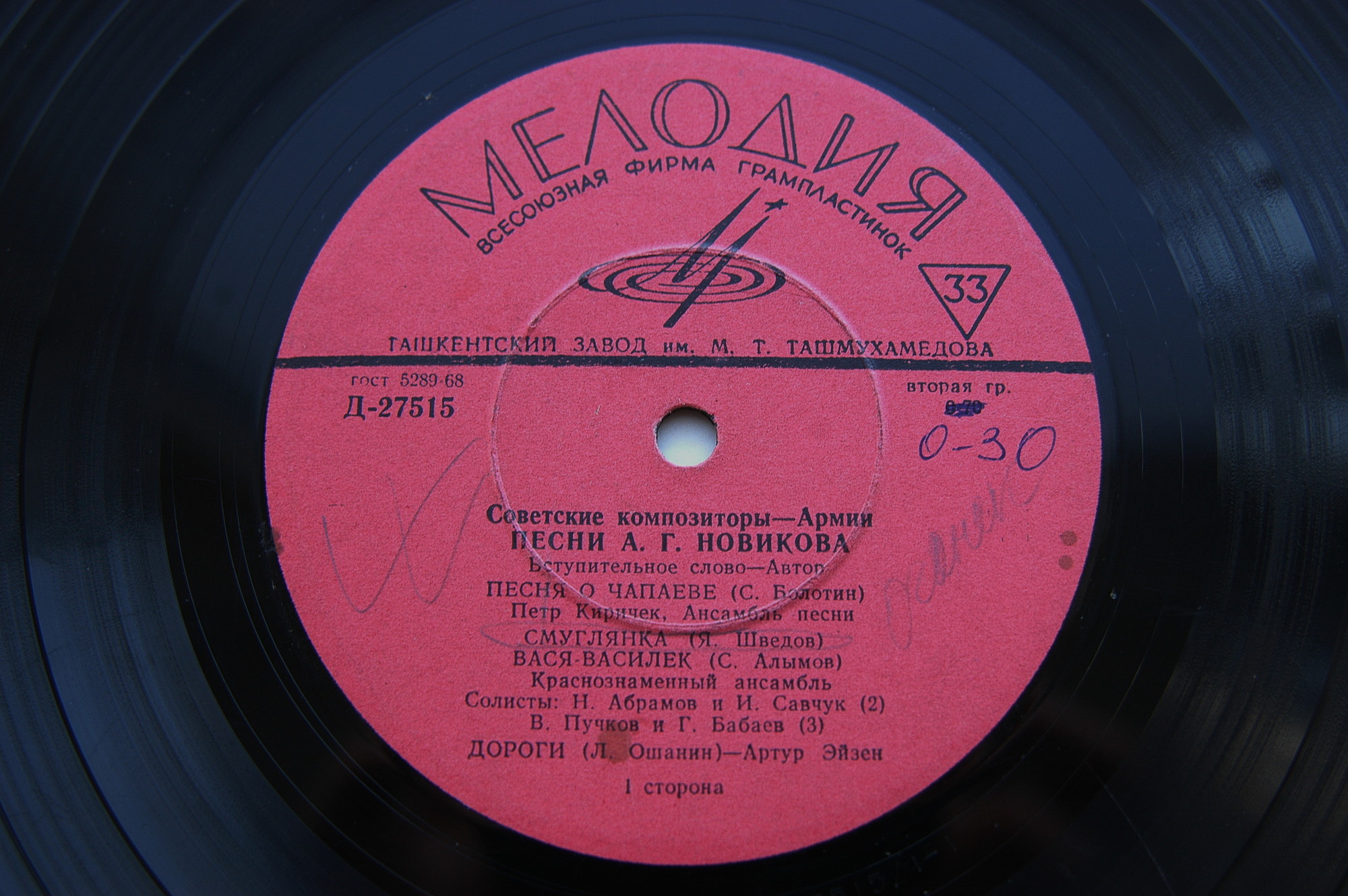 Песни А. Г. НОВИКОВА (1896). Из цикла «Советские композиторы – Армии»