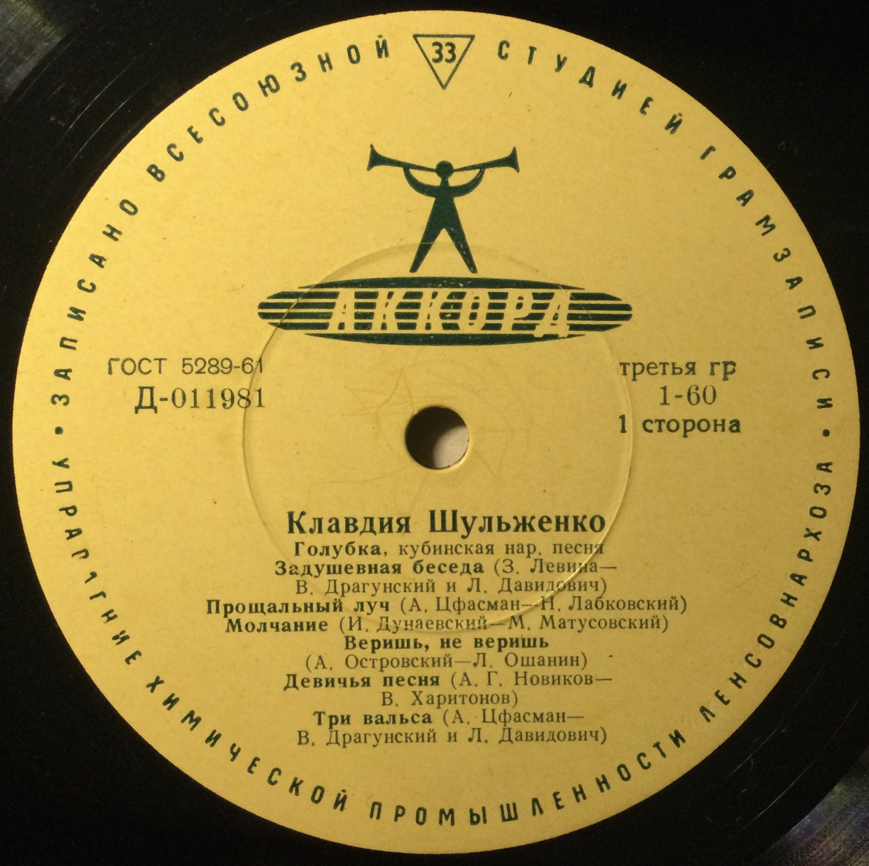 ШУЛЬЖЕНКО Клавдия