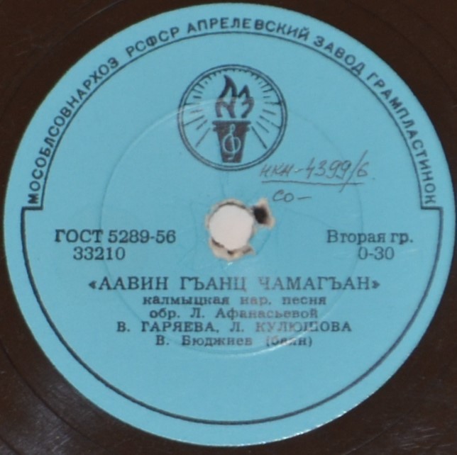 В. ГАРЯЕВА и Л. КУЛЮШОВА поют калмыцкие народные песни